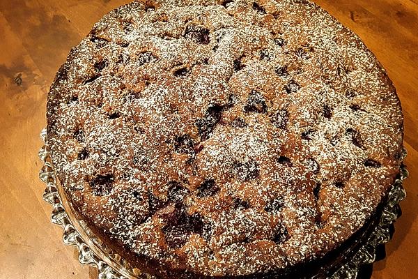 Nut Cake with Cherries from Tray