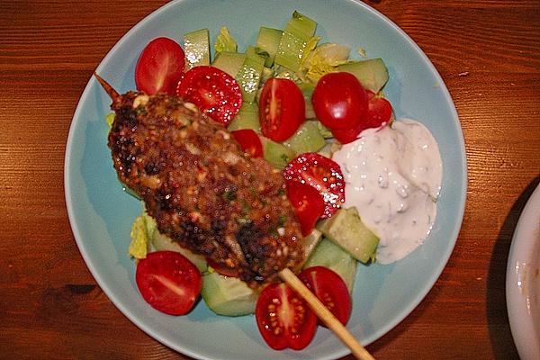 Oriental Minced Meat Skewers