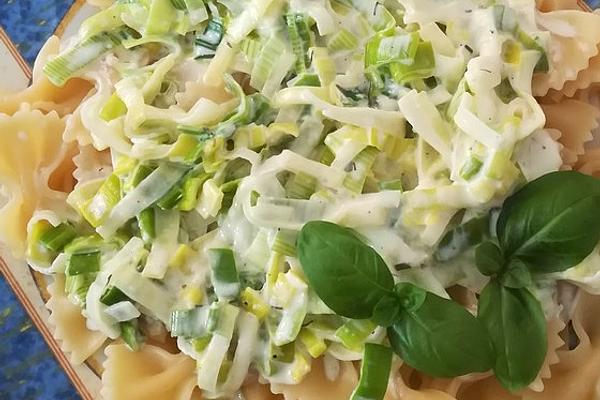 Pasta with Leek Vegetables