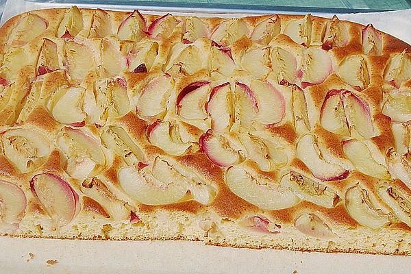 Peach Cake with Eggnog