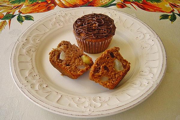 Pear – Nougat – Muffins