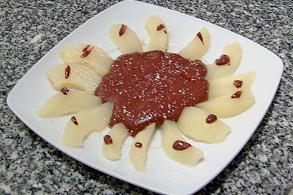 Pears in Chocolate