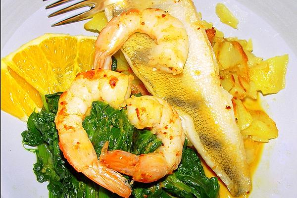 Pikeperch with Orange and Horseradish Sauce À La Gabi