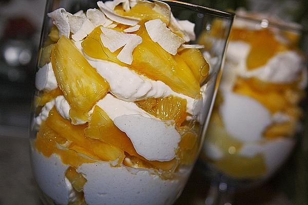 Pineapple Salad with Coconut Cream