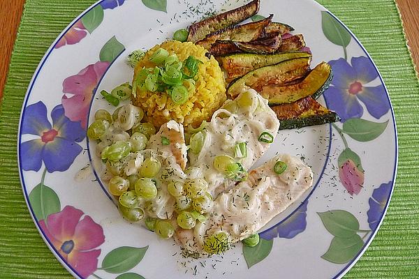 Plaice Fillets with Grapes