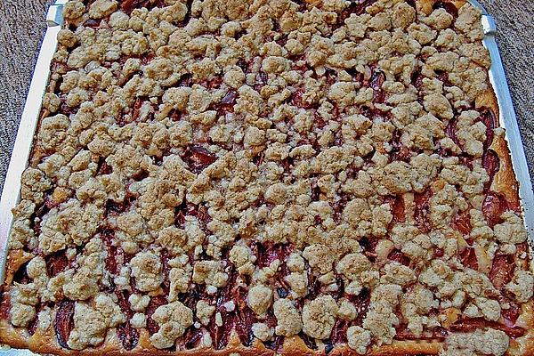 Plum Cake with Pudding and Sprinkles