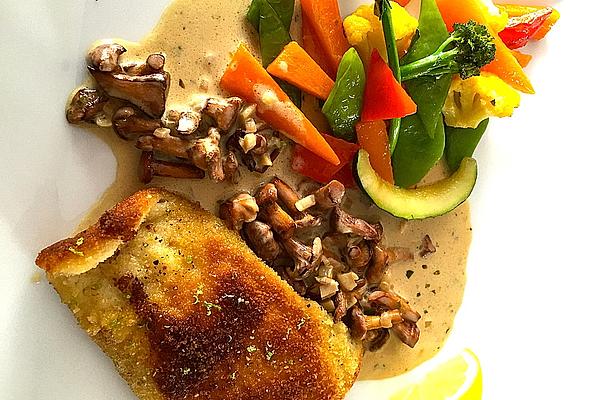 Poached Pikeperch Fillet with Dill and Potato Sauce