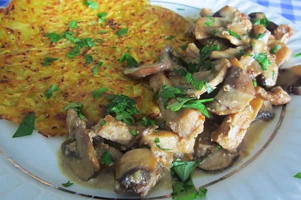 Pork Strips with Mushrooms