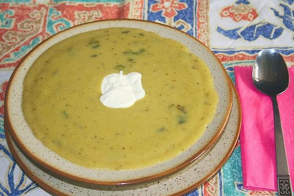 Potato Soup with Poblano Chillies