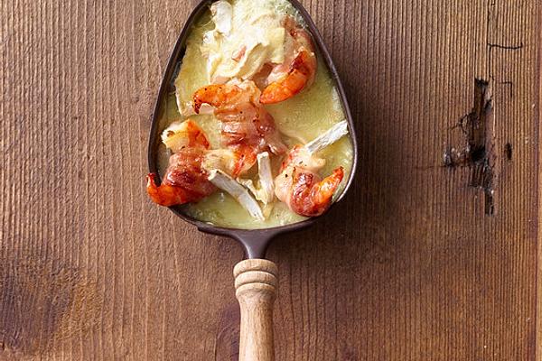 Prawns Wrapped in Bacon