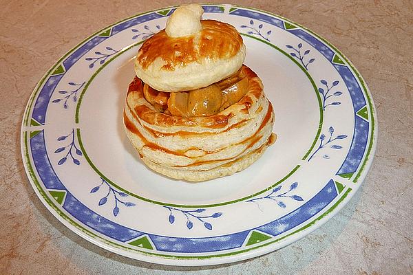 Puff Pastry Pies with Ham and Mushroom Filling