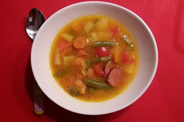 Pumpkin Soup with Cabanossi