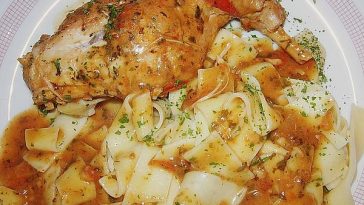 Quick Rabbit Legs in Mustard Sauce