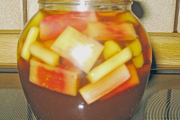 Rhubarb in Cognac