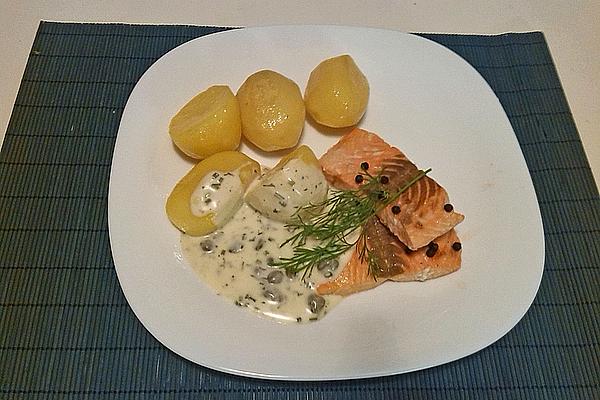 Salmon with Caper Sauce