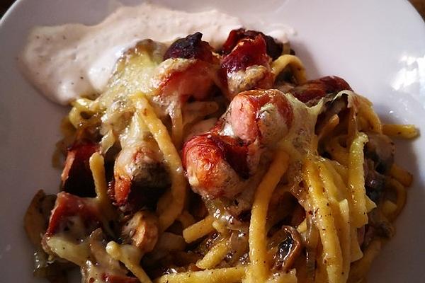 Sausage and Cheese Spaetzle