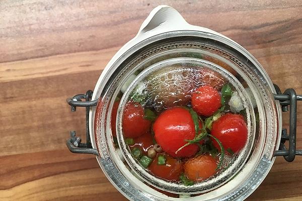 Seasoned Tomatoes or Pickled, Fresh Party Tomatoes