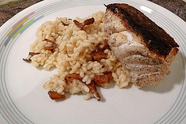 Skrei on Chanterelle Risotto