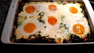 Spinach Cake with Minced Meat
