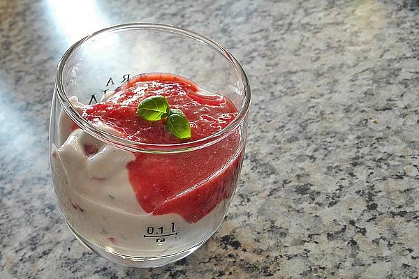 Strawberry Curd with Amarettinis