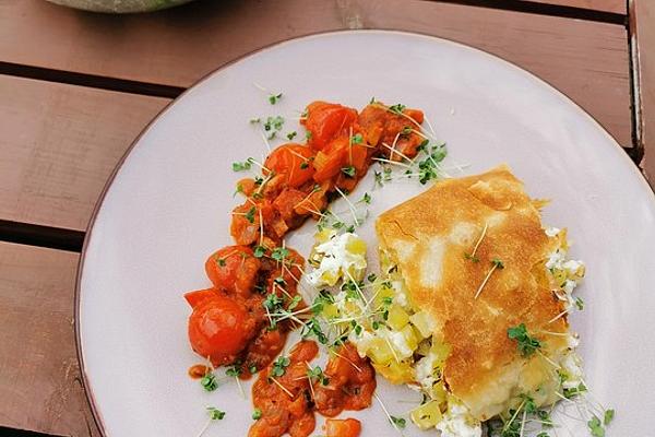 Strudel with Potato and Feta Filling