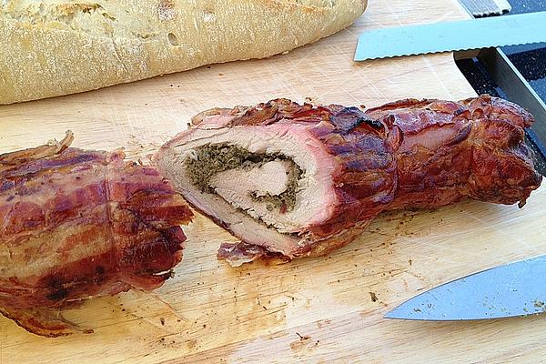 Stuffed Pork Loin from Kettle Grill