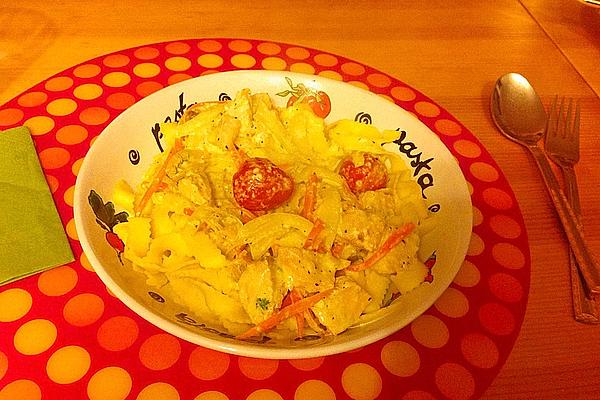 Tagliatelle in Salmon and Fennel Cream