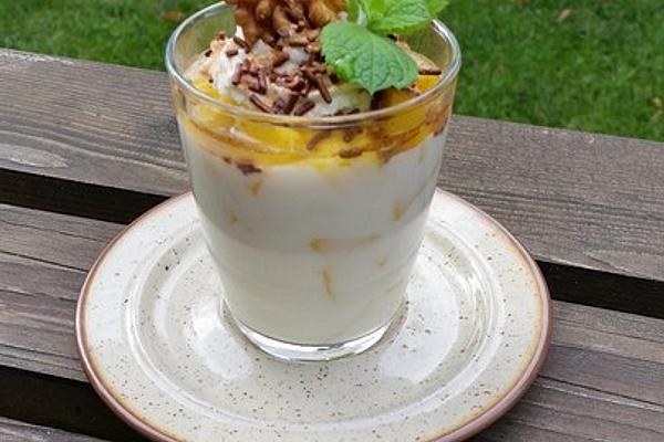 Tipsy Mango-Yogurt Dessert