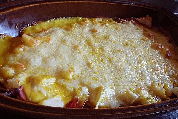 Toast Hawaii Gratin