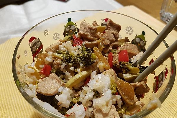 Tofu with Vegetables and Teriyaki Sauce