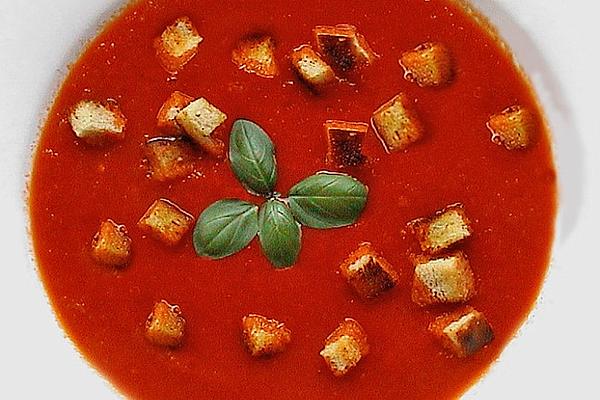 Tomato Soup with Croutons