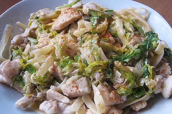 Tortellini in Endive Cream Sauce