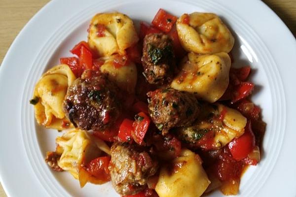 Tortellini Pan with Meatballs