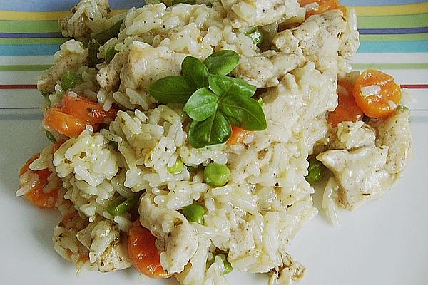 Turkey Gyros with Rice and Carrot and Pea Vegetables