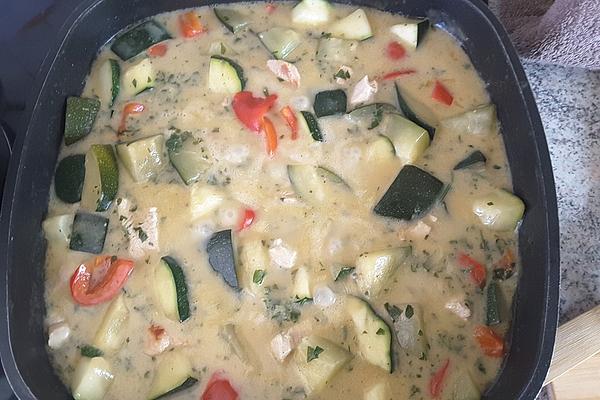 Turkey Pan with Zucchini and Peppers