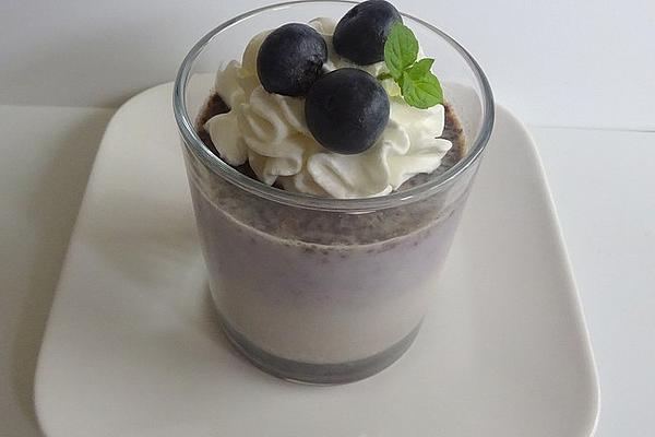 Vanilla Cream with Blueberries