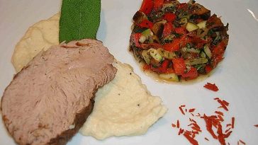 Celery Puree with Roasted Parsley