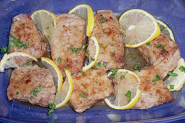 Veal Schnitzel in Lemon Sauce