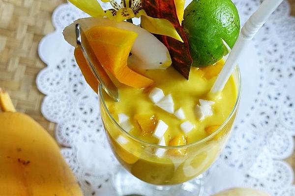 Vegan Coconut Mango Lassi