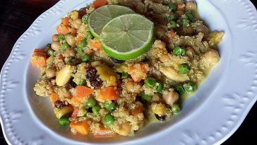 Vegan Quinoa Tofu Pan