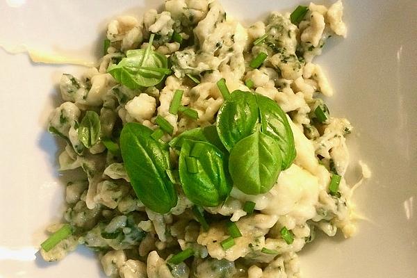 Vegan Spinach Spaetzle