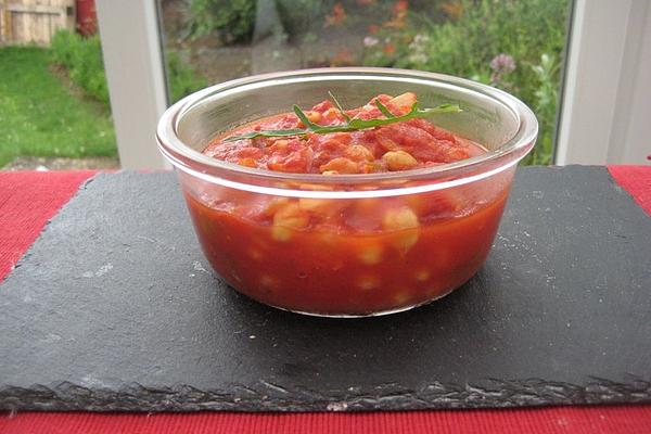 Vegan Tomato, Chickpea and Garlic Vegetables