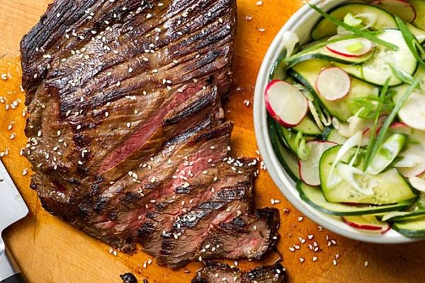 Vietnamese Steak with Cucumber Salad