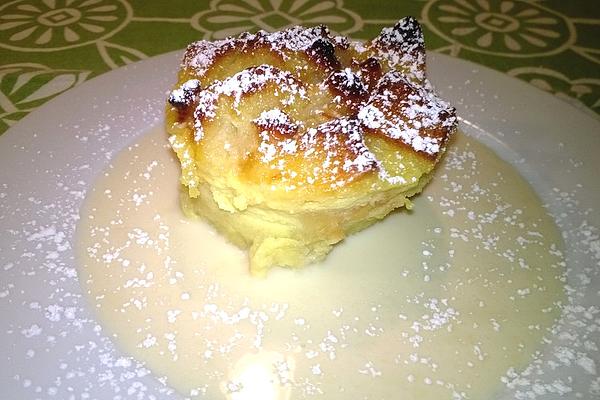 White Chocolate Bread Pudding with Whiskey Sauce