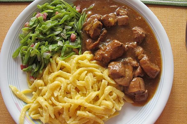 Wild Boar Ragout in Black Beer Sauce